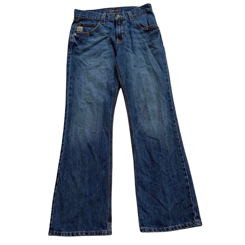 Cinch Carter Mens 30x32 Relaxed Fit Jeans Medium Wash Western Cowboy Denim